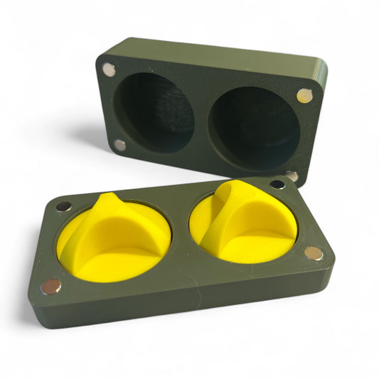 45 record adapters with magnetic case