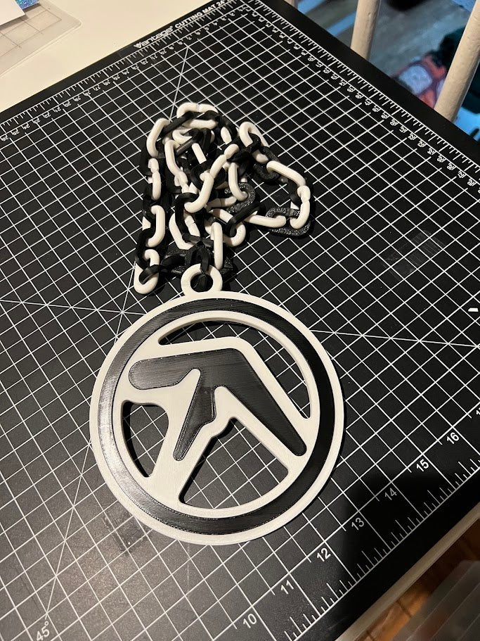 AFX Hype Chain – Bold 3D Printed Logo Pendant with Chunky Link Chain