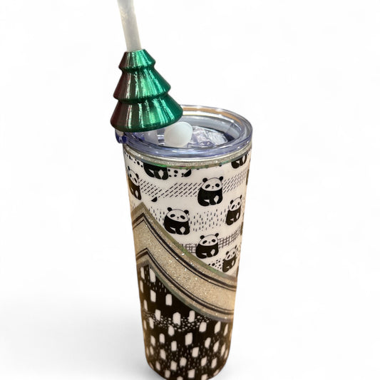 Xmas Tumbler Straw Toppers