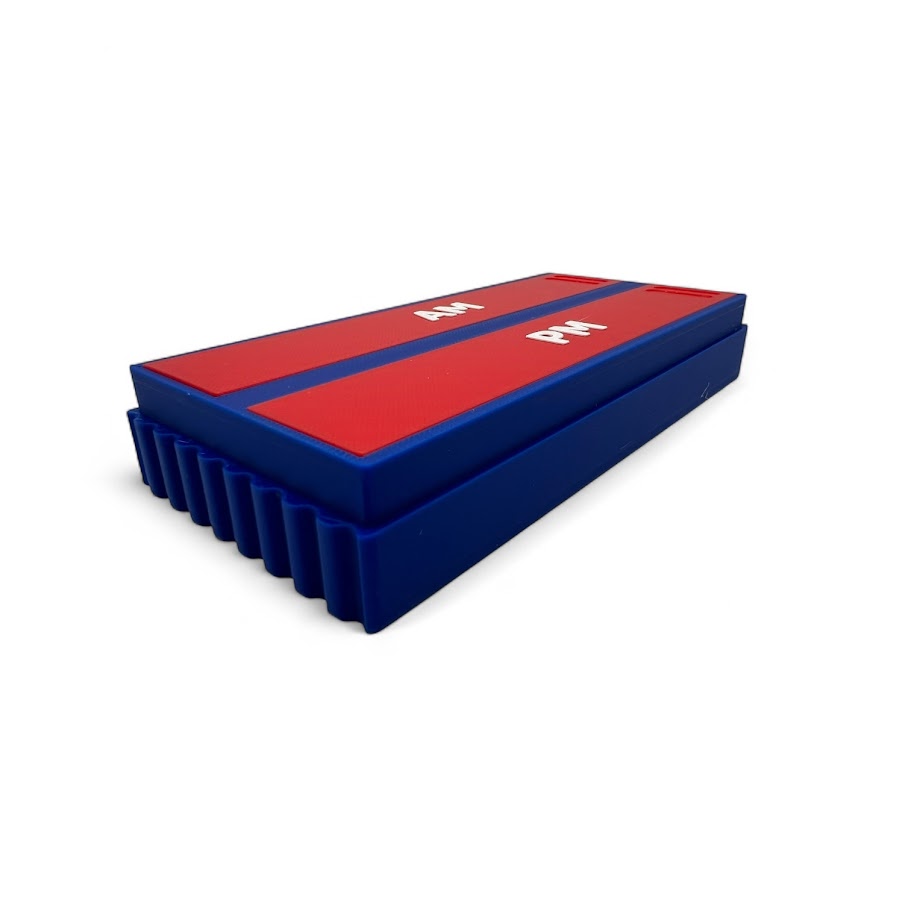 Dr. Maro 64 Pill Organizer – Retro Game Cartridge Medicine Box | Modular AM PM Weekly Storage | 3D Printed 6 4-Inspired Design