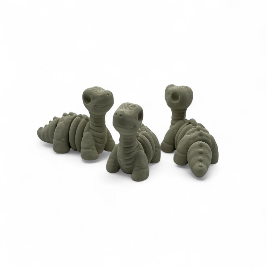 Baby Brontosaurus Skeleton – Adorably Detailed 3D Printed Dino Mini