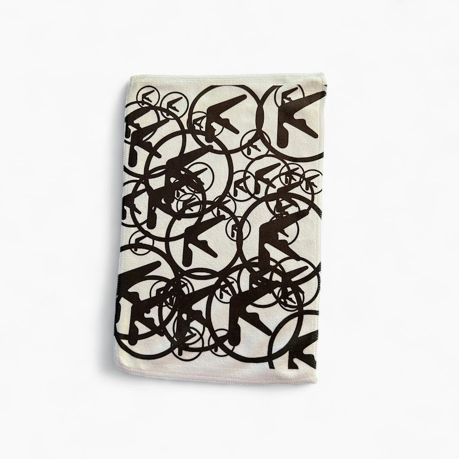 AFX Microfiber Cloth 8x12 – Aphex Twin Logo Pattern Cleaning Rag for Vinyl, Glasses & Gear