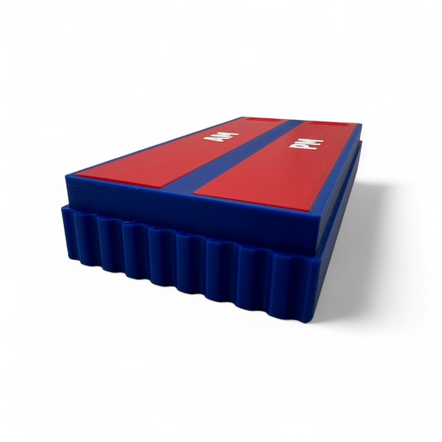 Dr. Maro 64 Pill Organizer – Retro Game Cartridge Medicine Box | Modular AM PM Weekly Storage | 3D Printed 6 4-Inspired Design