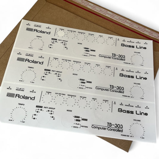 TB-303 Replacement Decal Set – Restore or Customize Your Classic Synth