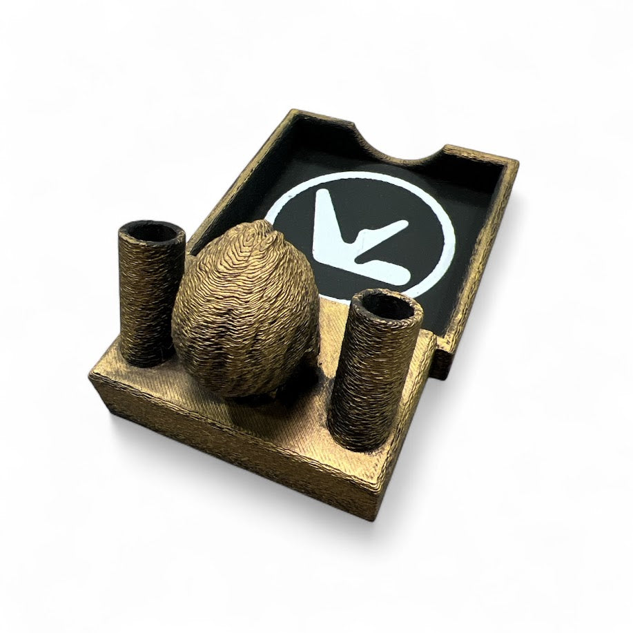 Afx windowlicker head, pen and post it note holder gold leaf