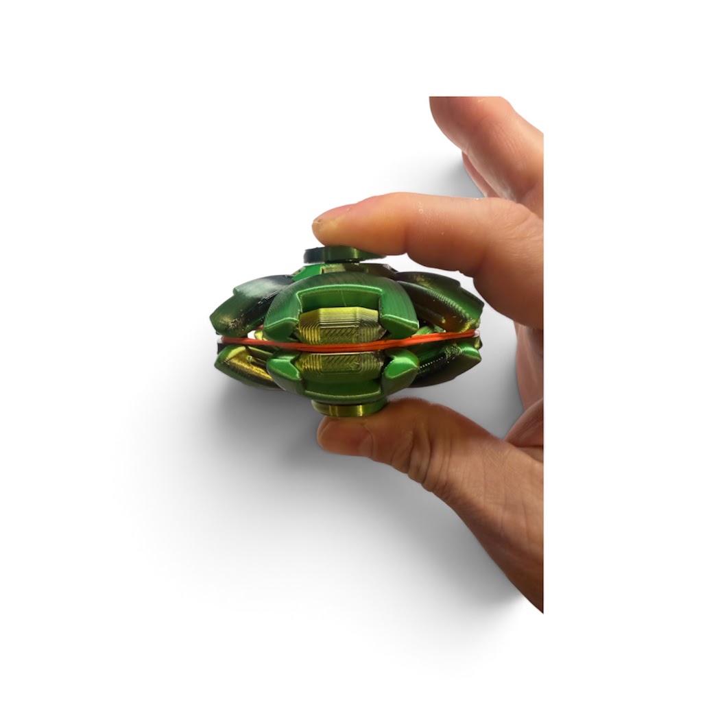 SpinSquoosh – Press-to-Spin Fidget Ball