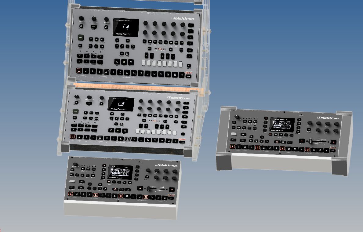 Elektron Octatrack MKII Adapter Brackets (Pair) for Stick & Stone 3-Tier Synth Stand