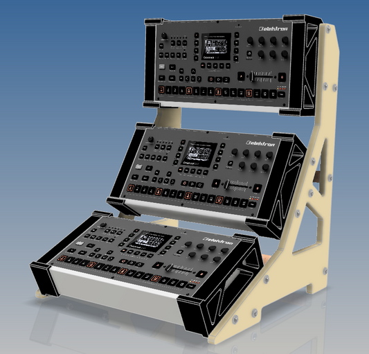 Elektron Octatrack MKII Adapter Brackets (Pair) for Stick & Stone 3-Tier Synth Stand