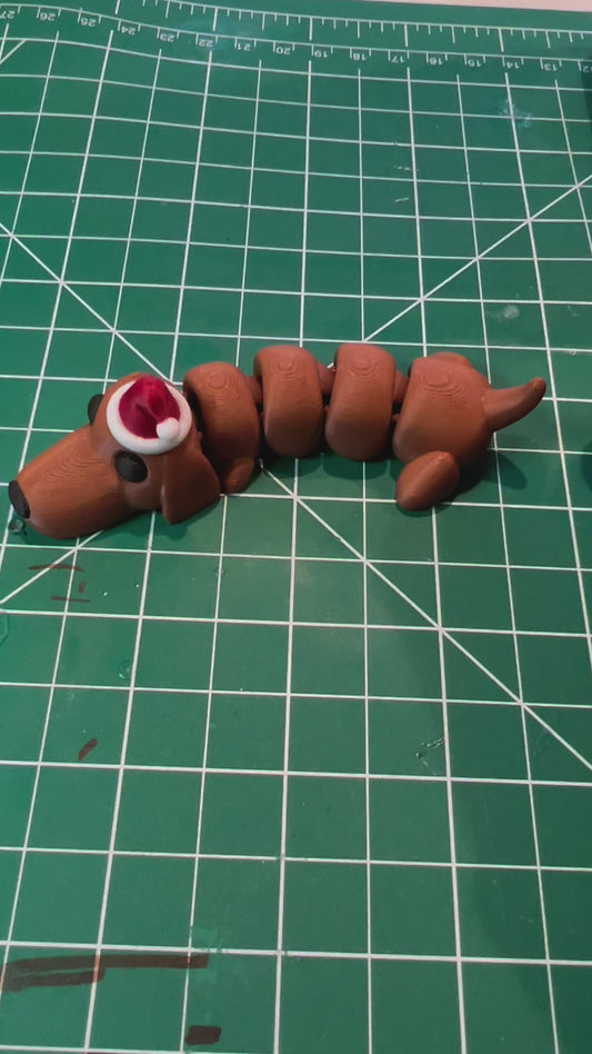 Mini Santa Hat Wiener Dog